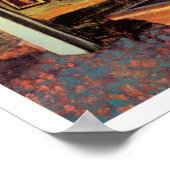 Billiard Room in Meni-Hubert von Degas Poster (Ecke)