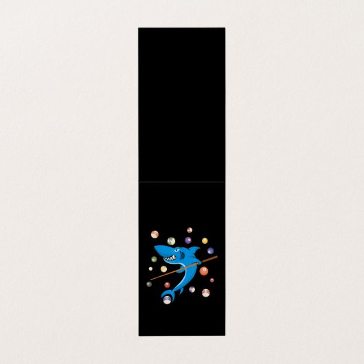 Billiard Shark 8 Ball Player Pool Table Cue Stick Visitenkarten (Außenseite Aufgefaltet)