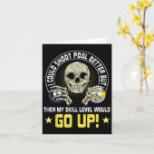 Billiard Skull Pool Snooker Billiard Ball Table N Karte (Gelbe Blume)