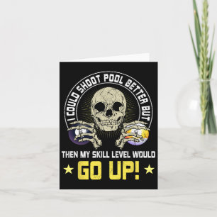 Billiard Skull Pool Snooker Billiard Ball Table N Karte