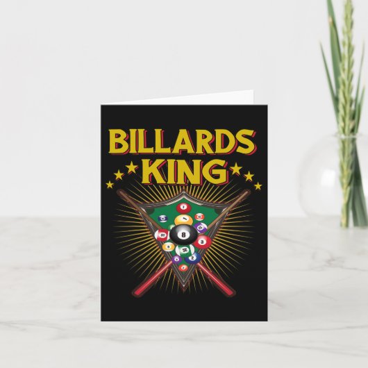 Billiard Snooker King of Billiards 8 Pool Karte (Vorderseite)