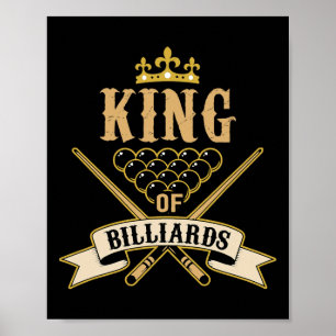 Billiard Snooker Liebhaber - König von Billard Poster