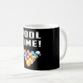 Billiard Snooker Pool 8 Ball Funny Gift Kaffeetasse (VorderseiteRechts)