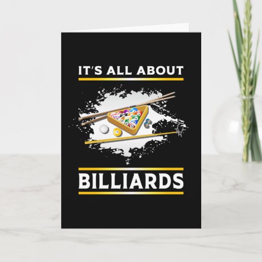 Billiard Snooker Pool 8 Ball Funny Gift Karte (Vorderseite)