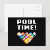 Billiard Snooker Pool 8 Ball Funny Gift Postkarte (Vorne/Hinten)