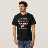 Billiard Snooker Pool 8 Ball Funny Gift T-Shirt (Vorne ganz)