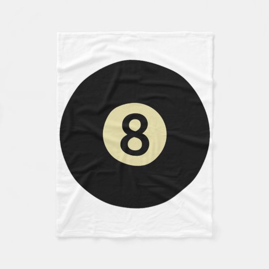 Billiard Snooker Pool Ll Nummer 8 Billiard Player Fleecedecke (Vorderseite)