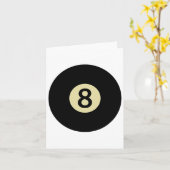 Billiard Snooker Pool Ll Nummer 8 Billiard Player Karte (Gelbe Blume)