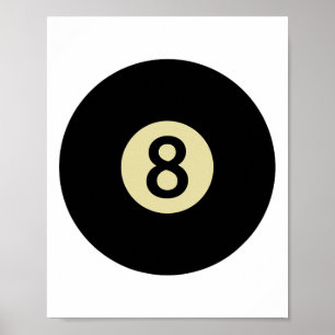 Billiard Snooker Pool Ll Nummer 8 Billiard Player Poster