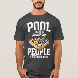 Billiard Snooker Pool Spiel Spieler Sport Wettbewe T-Shirt