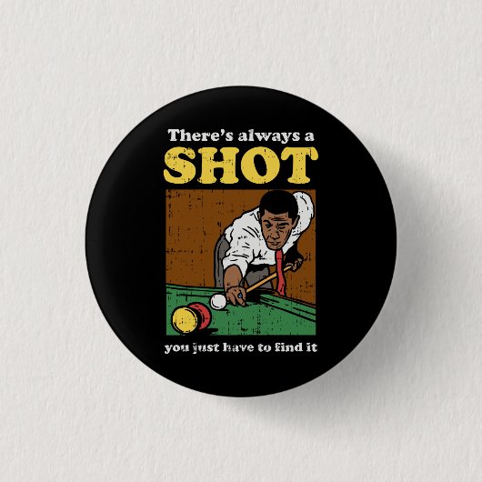 Billiard Snooker Retro Button (Vorderseite)