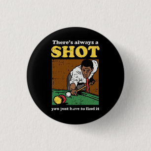 Billiard Snooker Retro Button