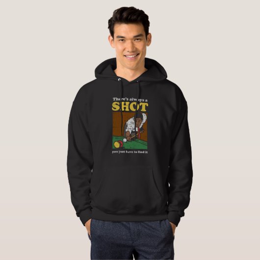 Billiard Snooker Retro Hoodie (Vorne ganz)