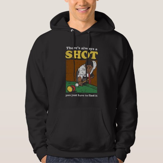 Billiard Snooker Retro Hoodie (Vorderseite)