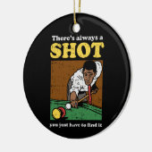 Billiard Snooker Retro Keramik Ornament (Links)