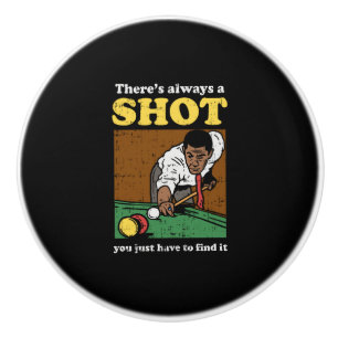 Billiard Snooker Retro Keramikknauf