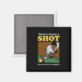 Billiard Snooker Retro Magnet (Vorderseite/Rückseite)