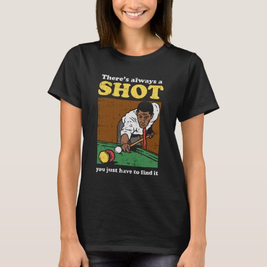 Billiard Snooker Retro T-Shirt (Vorderseite)