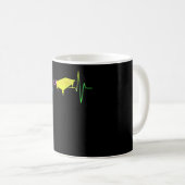 Billiard Table Heartbeat Kaffeetasse (VorderseiteRechts)