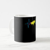 Billiard Table Heartbeat Kaffeetasse (Vorderseite Links)