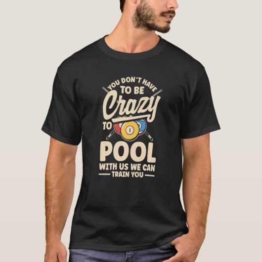 Billiard Team Snooker Player Pool T-Shirt (Vorderseite)