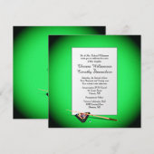 Billiard Theme Wedding Einladung (Vorne/Hinten)
