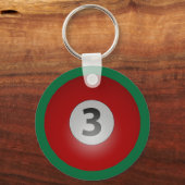Billiard Three Ball Schlüsselanhänger (Vorderseite)