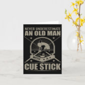 Billiard - Unterschätzen Sie niemals einen alten M Karte (Gelbe Blume)