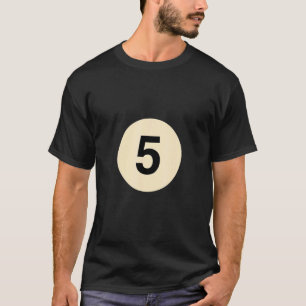 Billiard verkleidet als Ball-Nr. 5-Gruppenkostüm T-Shirt