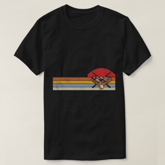 Billiard Vintag Pool Player Billiard T-Shirt (Design vorne)