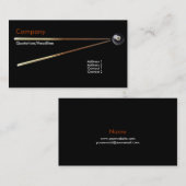 Billiard-Visitenkarte Visitenkarte (Vorne/Hinten)