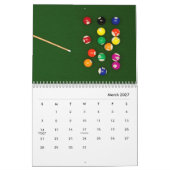 Billiard Wall Calendar Kalender (Mär 2027)