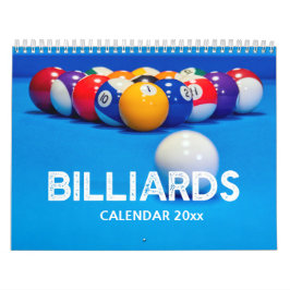Billiard Wall Calendar Kalender