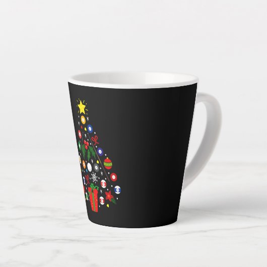 Billiard Weihnachtsbaum Milchtasse (Rechte Ecke)