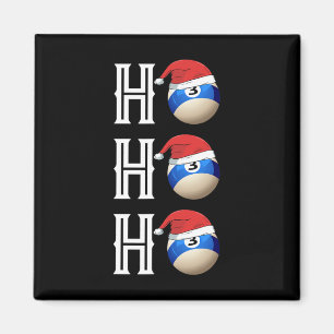 Billiard Weihnachtsfeier Weihnachtsmannmütze Pool  Magnet