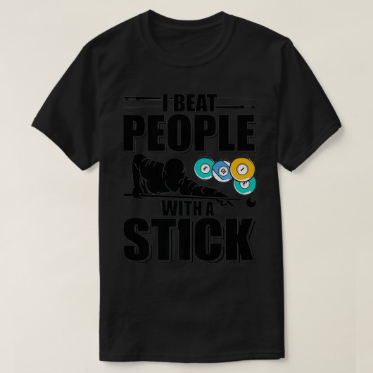 Billiard-Zitat-Deskriptor für Billiard-Billard T-Shirt (Design vorne)