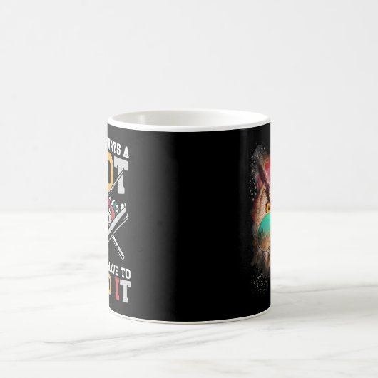 Billiard Zitat Funny 8 Ball Player Kaffeetasse (Mittel)