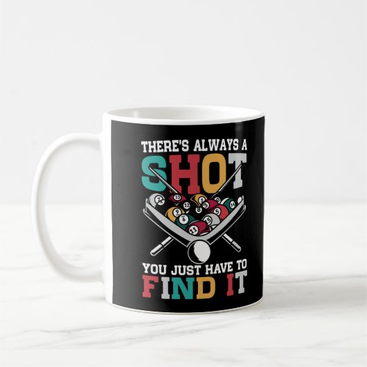 Billiard Zitat Funny 8 Ball Player Kaffeetasse (Links)