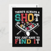 Billiard Zitat Funny 8 Ball Player Postkarte (Vorne/Hinten)