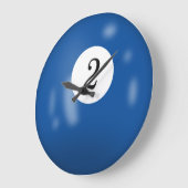 Billiardball Nummer 2 Große Wanduhr (Winkel)