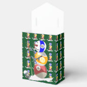 Billiardball Snowman Weihnachten Geschenkschachtel (Geöffnet)