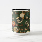 Billiardball Zweifarbige Tasse (Mittel)
