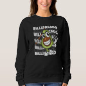 Billiardcado Billiard Player Billard Table 8 Ball Sweatshirt (Vorderseite)