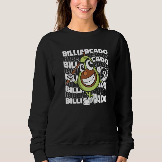 Billiardcado  Billiard Player Billard Table 8 Ball Sweatshirt (Vorderseite)