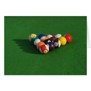 Billiardkugeln Blanko Karte