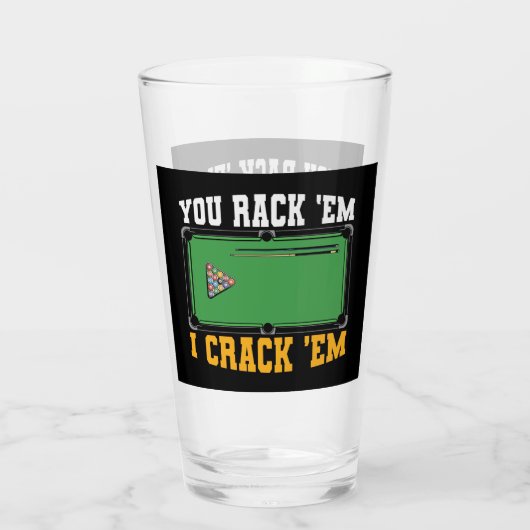 Billiardkunst Glas (Rückseite)