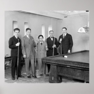 Billiards: 1927 poster
