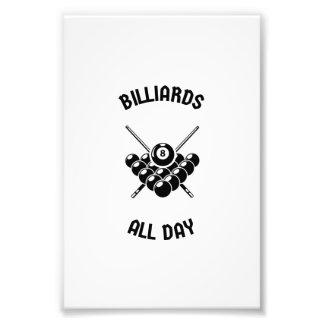 Billiards all day fotodruck