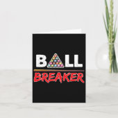 Billiards Ball Breaker Funny Shooting Pool Geschen Karte (Vorderseite)