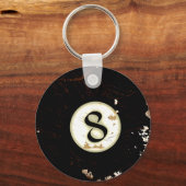 BILLIARDS BALL NUMBER 8 SCHLÜSSELANHÄNGER (Vorderseite)